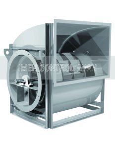Centrifugal forward fan with belt